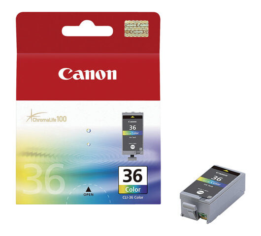 Canon CLI-36 Color - colour (cyan, magenta, yellow, black) - original - ink cartridge
